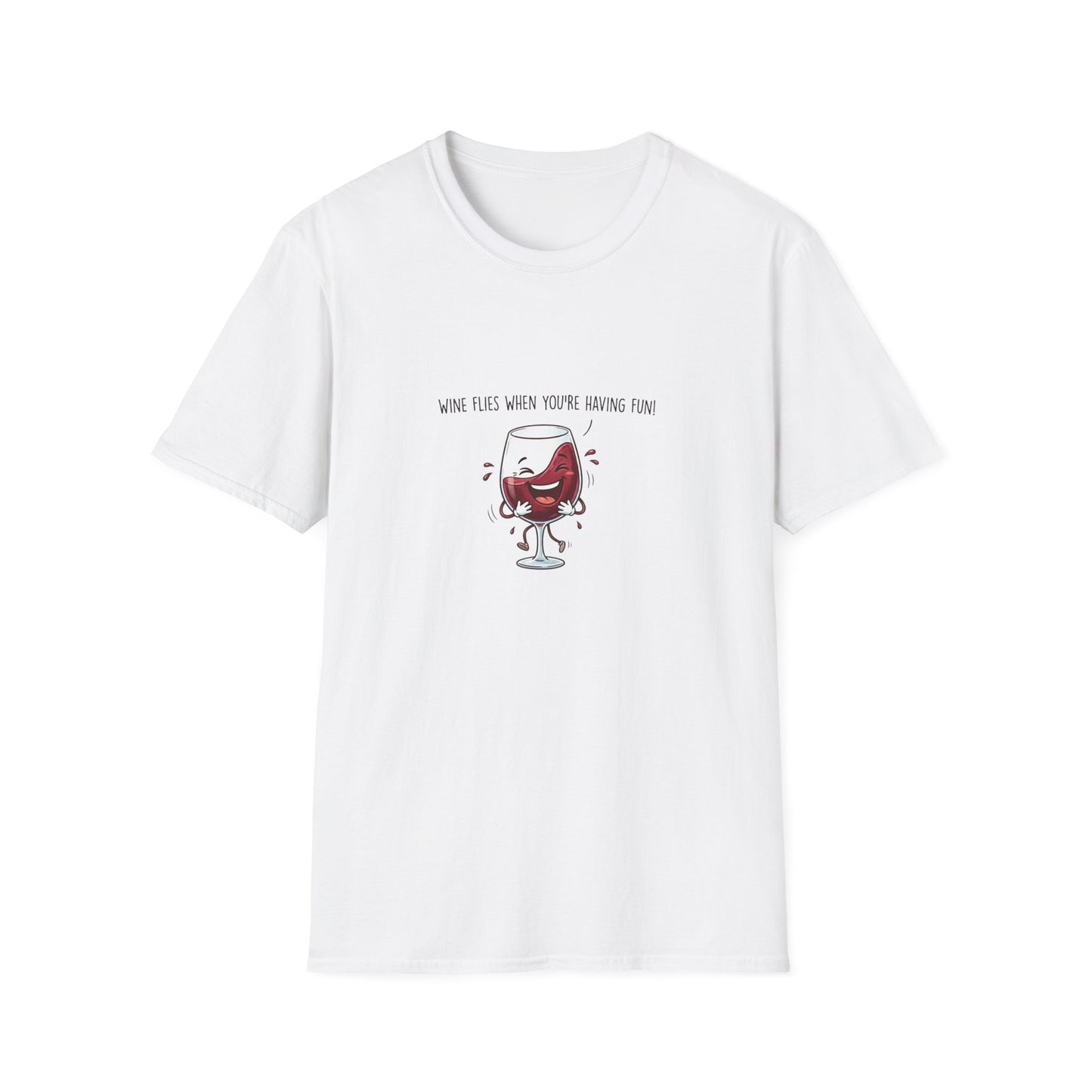 T-Shirt - "Wine O'Clock When You're Having Wine" Cute Dancing Wine Glass Tee
