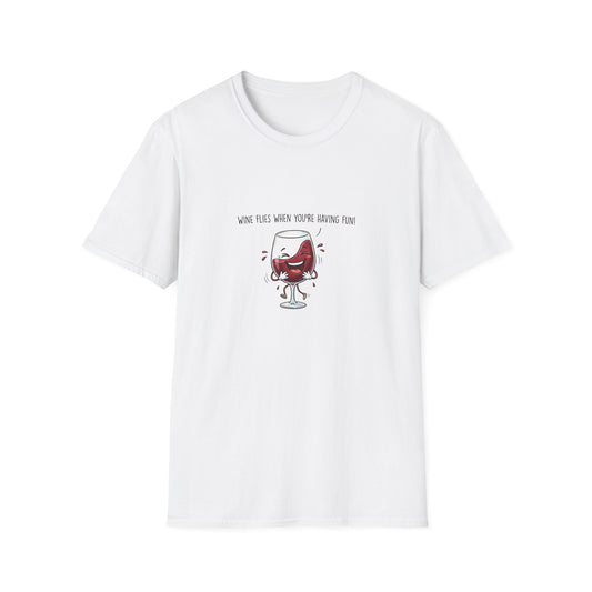 T-Shirt - "Wine O'Clock When You're Having Wine" Cute Dancing Wine Glass Tee
