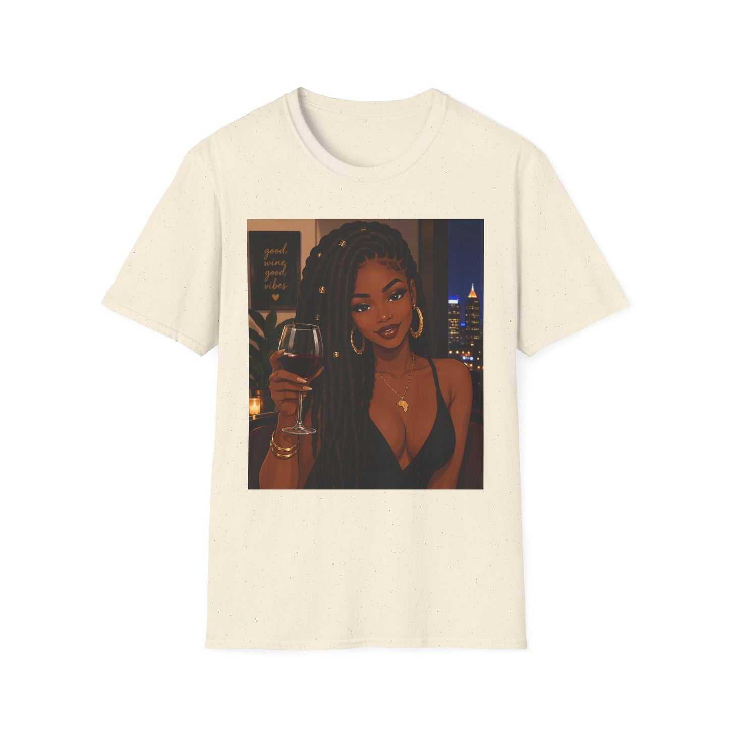 Black Woman Night Out Wine T-Shirt