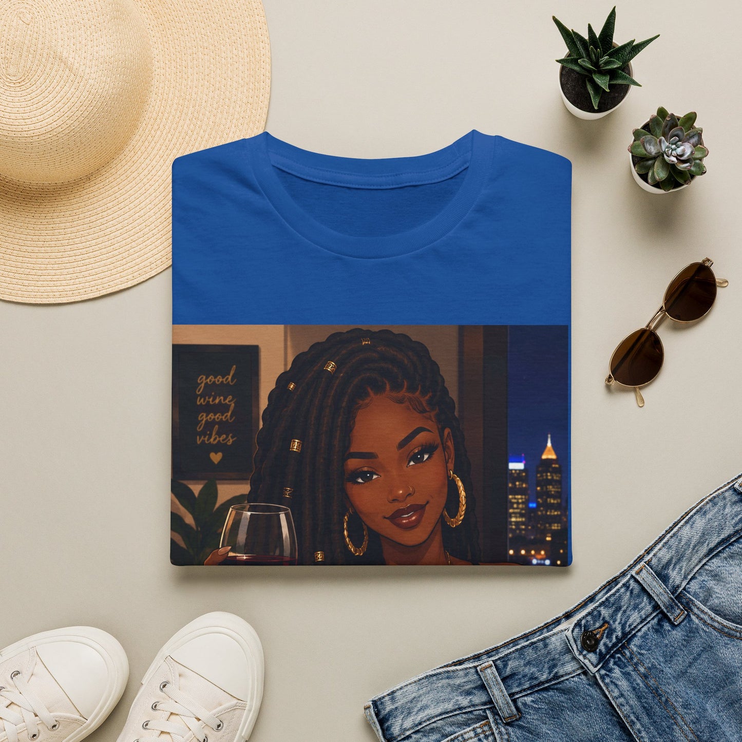Black Woman Night Out Wine T-Shirt