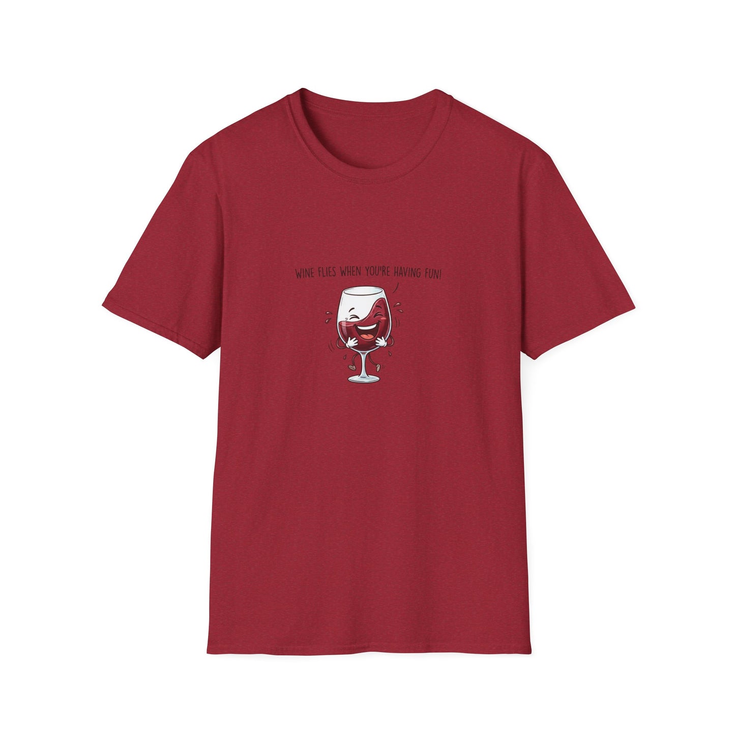 T-Shirt - "Wine O'Clock When You're Having Wine" Cute Dancing Wine Glass Tee