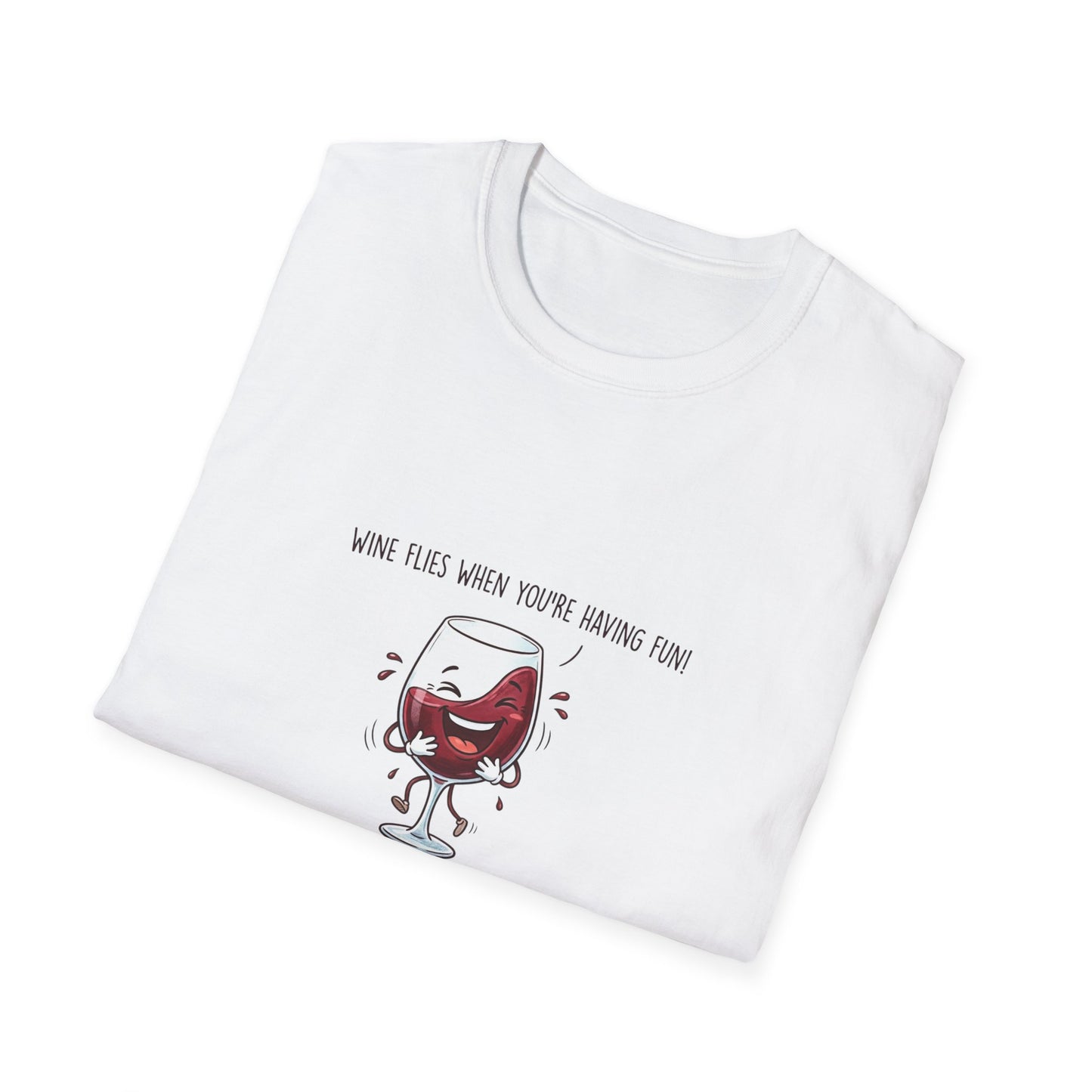 T-Shirt - "Wine O'Clock When You're Having Wine" Cute Dancing Wine Glass Tee
